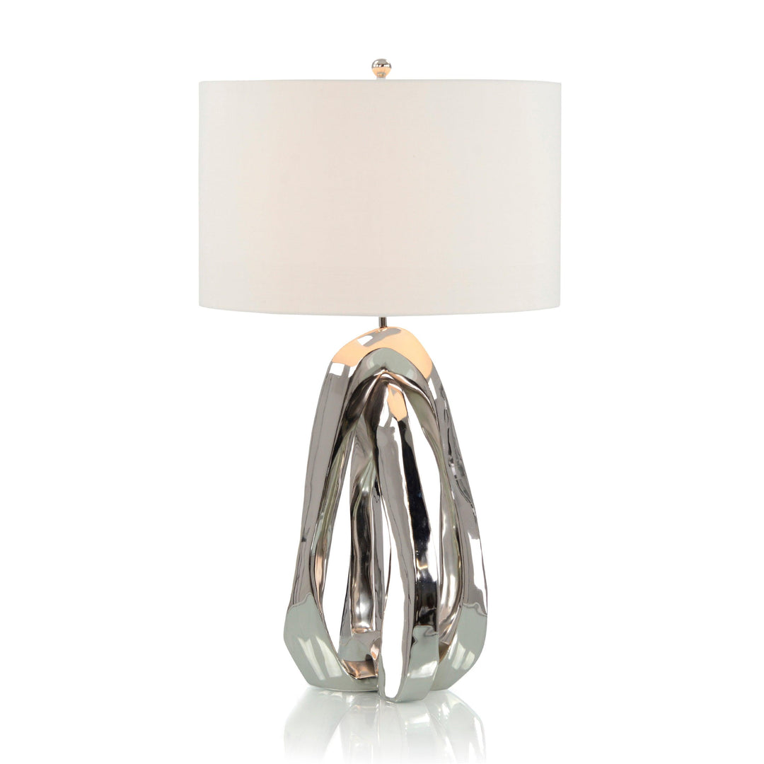 SwayLiving Amorphic Nickel Table Lamp TABLE LAMPS