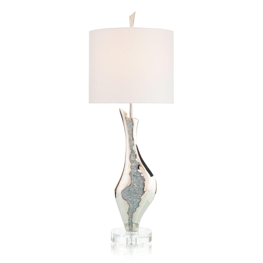 SwayLiving Glass Geode Table Lamp 1 TABLE LAMPS