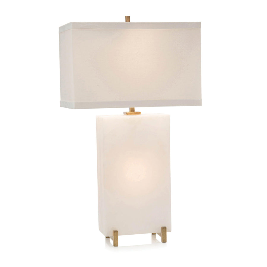 SwayLiving Alabaster Block Table Lamp TABLE LAMPS