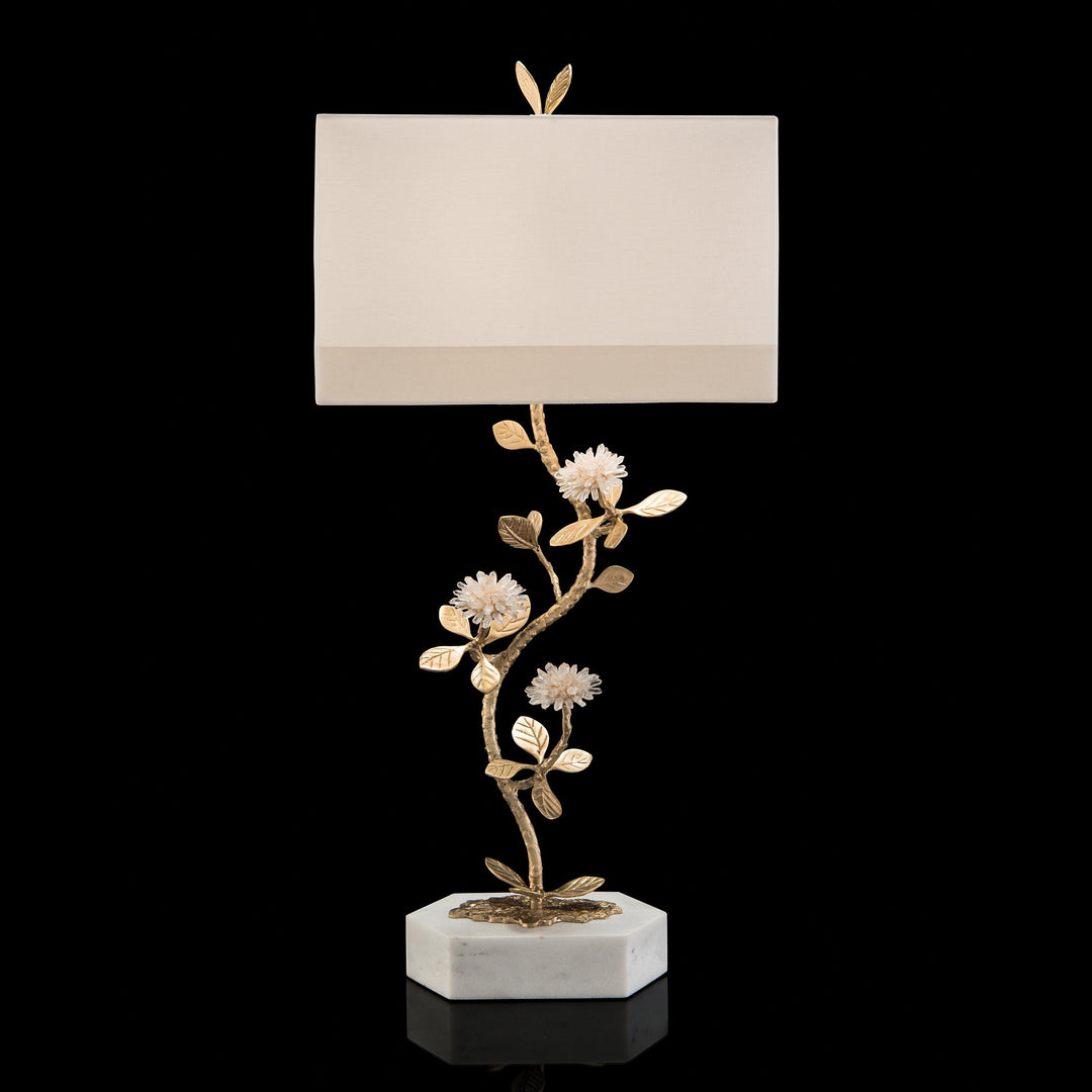 SwayLiving Stone, Quartz Flower Table Lamp TABLE LAMPS