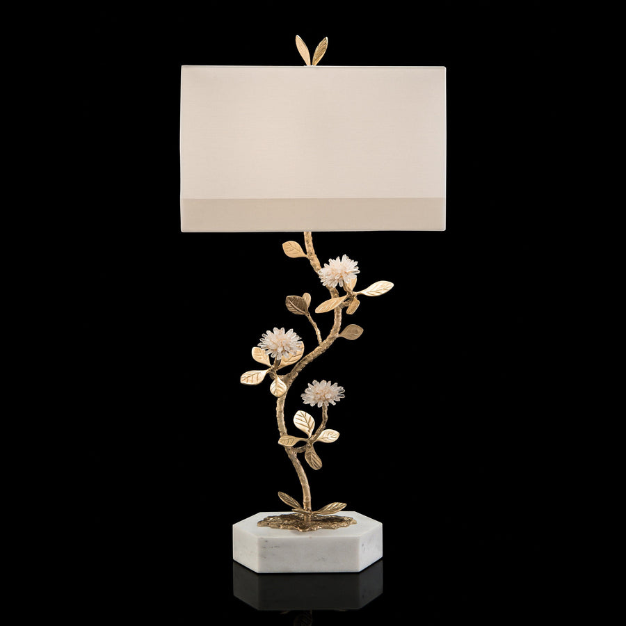 SwayLiving Stone, Quartz Flower Table Lamp TABLE LAMPS