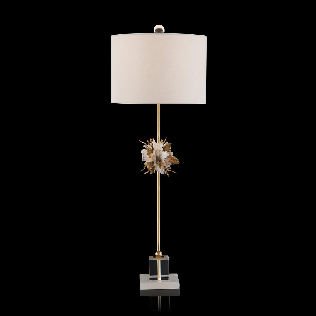 SwayLiving Organic Stones in Gold and White Buffet Lamp TABLE LAMPS