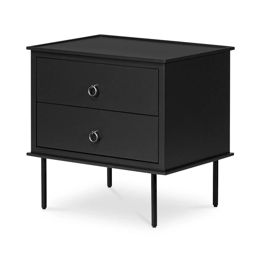 Reagan Nightstand Black - SwayLiving