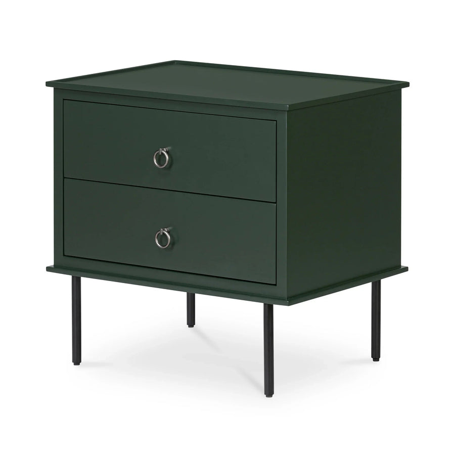 Reagan Nightstand Deep Green - SwayLiving