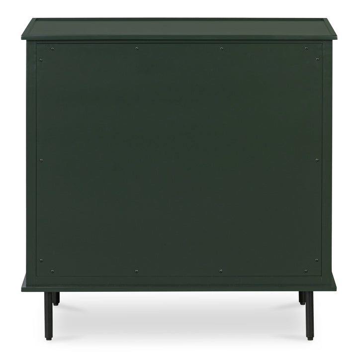 SwayLiving - Reagan 3 Drawer Nightstand Deep Green - JU-1007-27 | SwayLiving