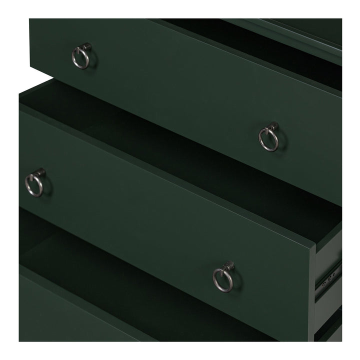 SwayLiving - Reagan 3 Drawer Nightstand Deep Green - JU-1007-27 | SwayLiving