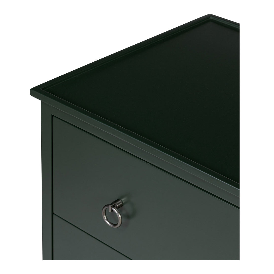 SwayLiving - Reagan 3 Drawer Nightstand Deep Green - JU-1007-27 | SwayLiving