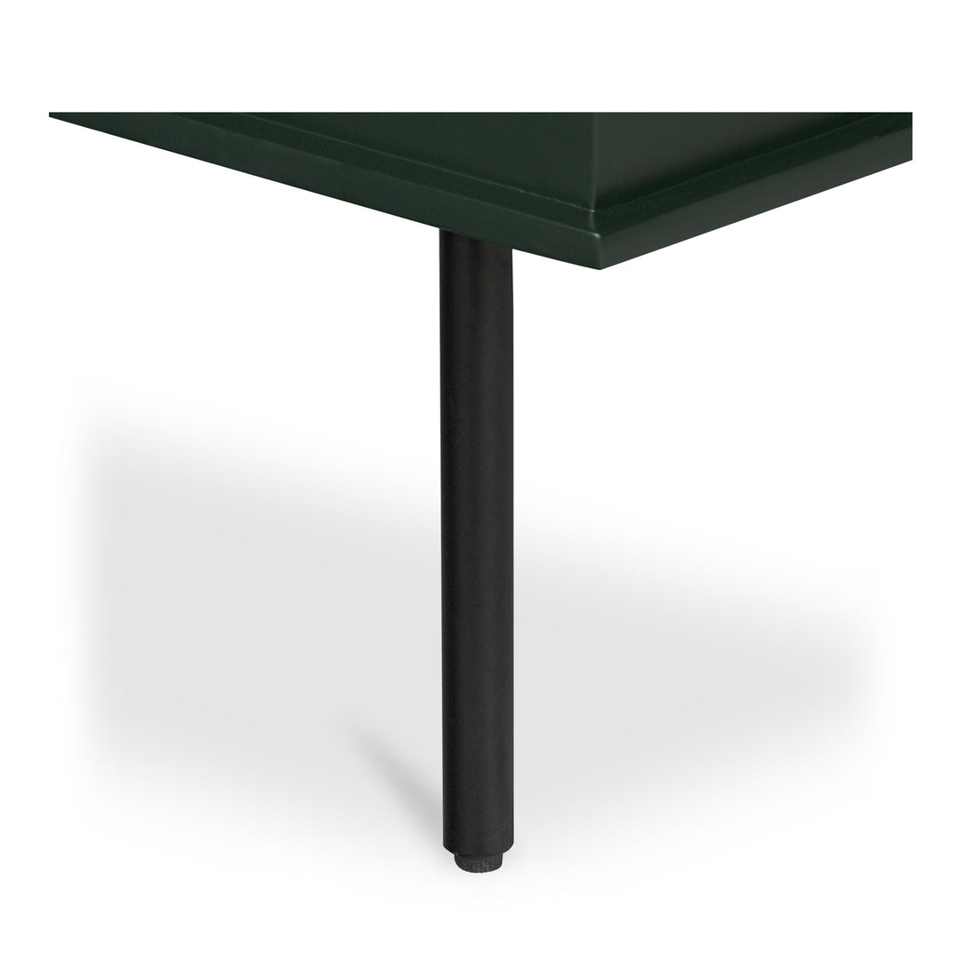 SwayLiving - Reagan 3 Drawer Nightstand Deep Green - JU-1007-27 | SwayLiving