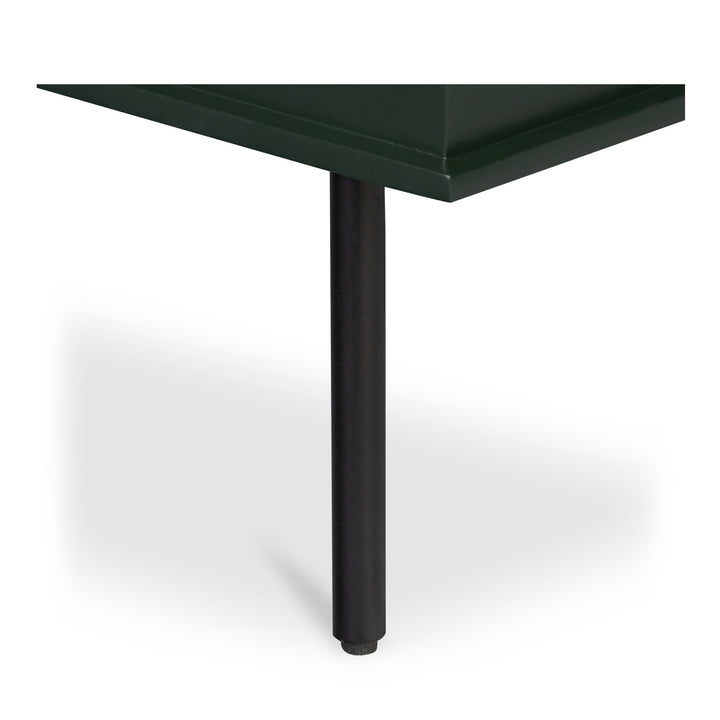 SwayLiving - Reagan 3 Drawer Nightstand Deep Green - JU-1007-27 | SwayLiving