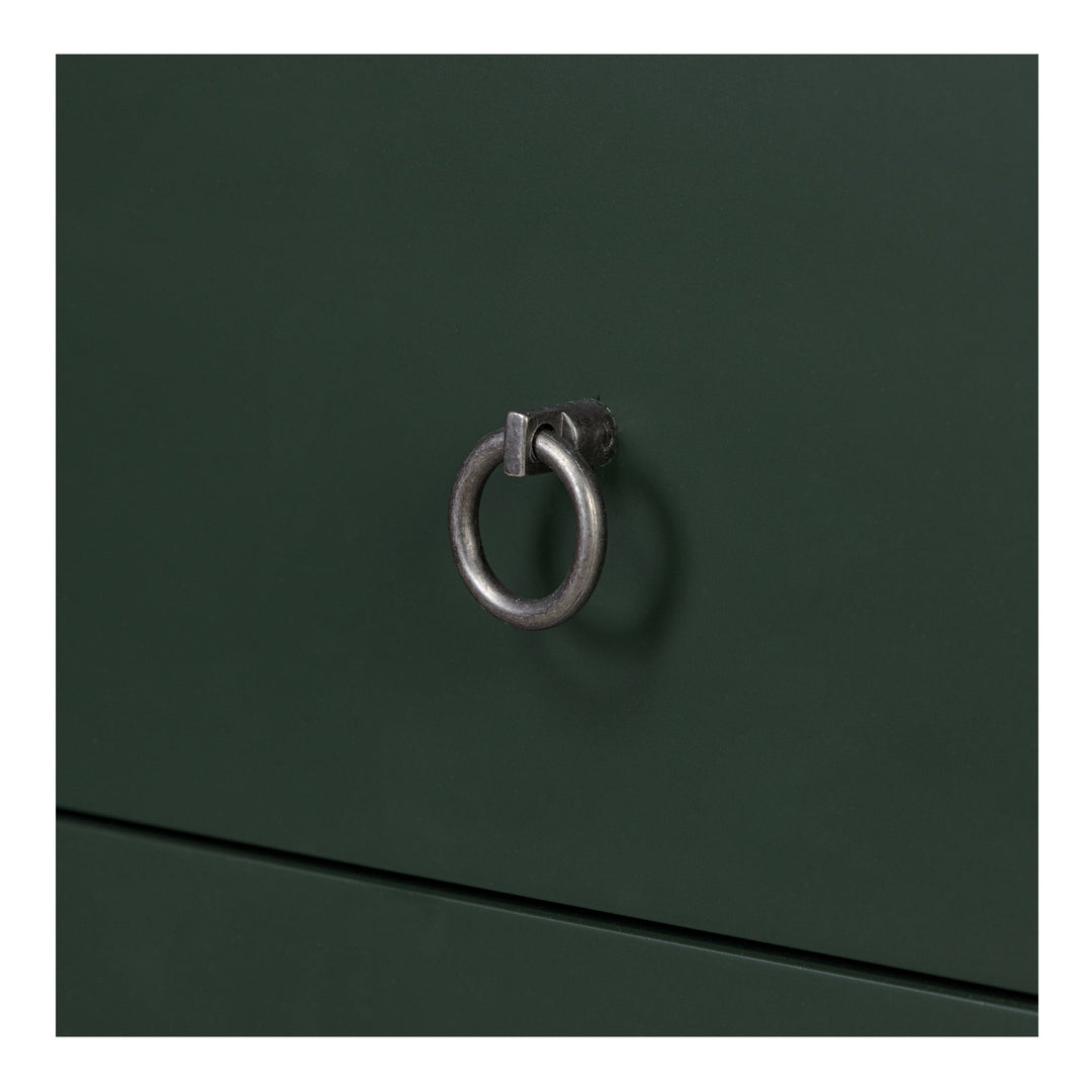 SwayLiving - Reagan 3 Drawer Nightstand Deep Green - JU-1007-27 | SwayLiving