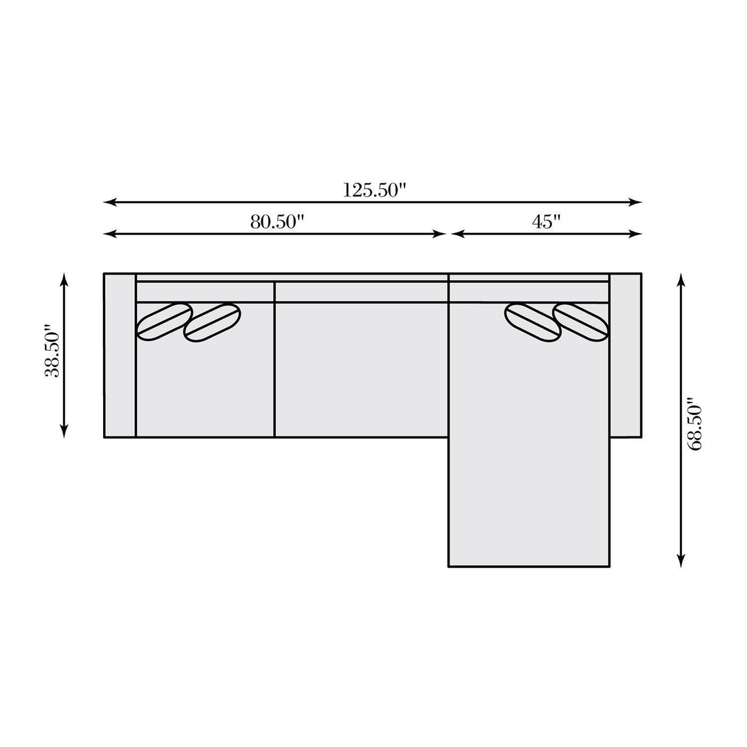 SwayLiving - Nest Fabric Sectional Right - K1734 | SwayLiving