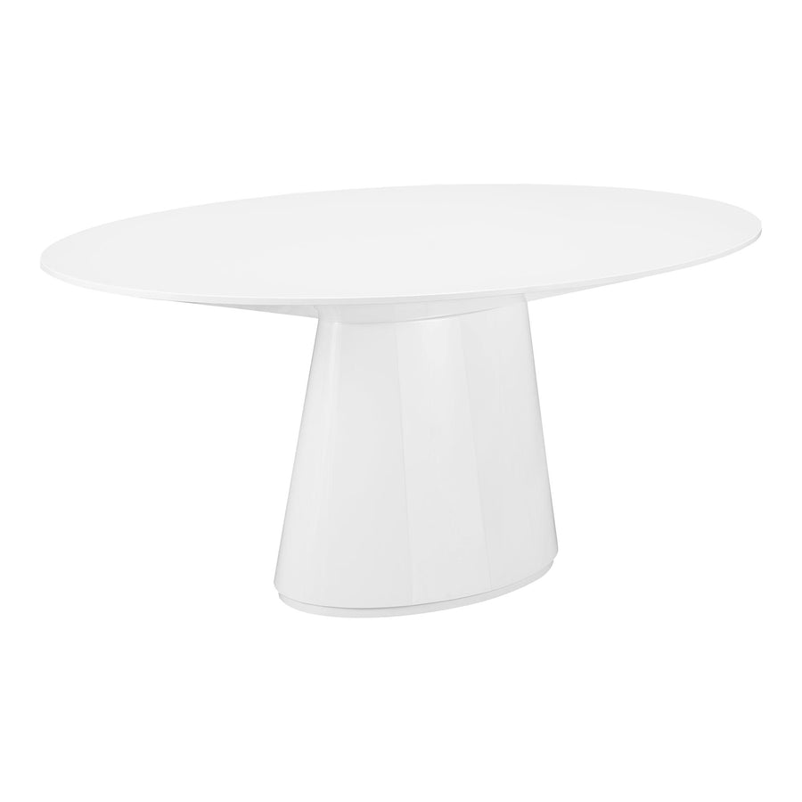Otago Oval Dining Table White - SwayLiving