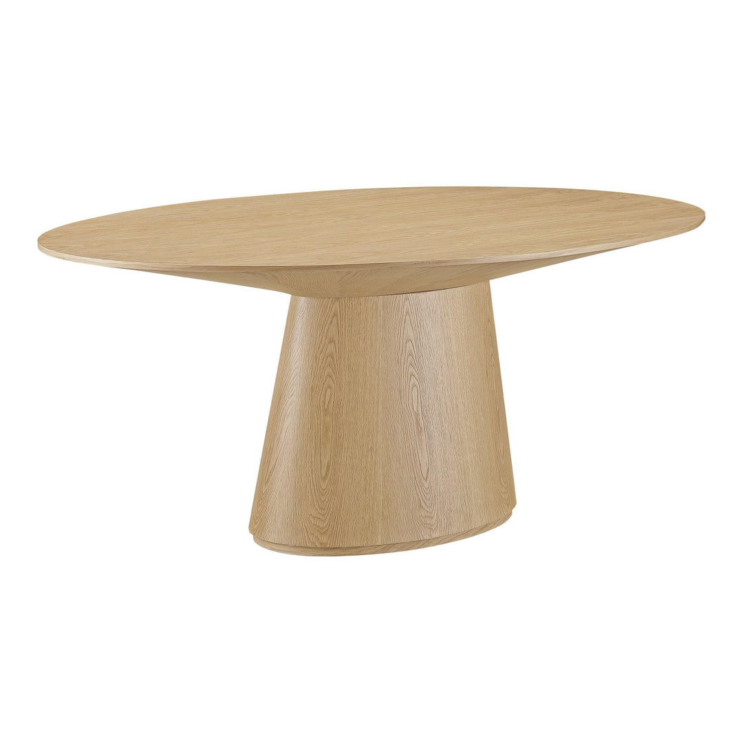 Otago Oval Dining Table Oak - SwayLiving
