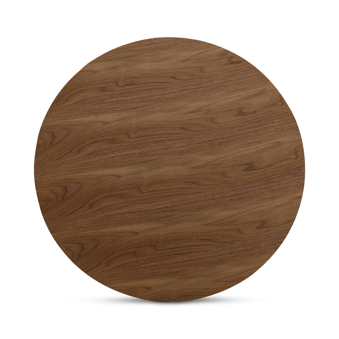 SwayLiving - Otago Dining Table Round Walnut - KC-1028-03-0 | SwayLiving