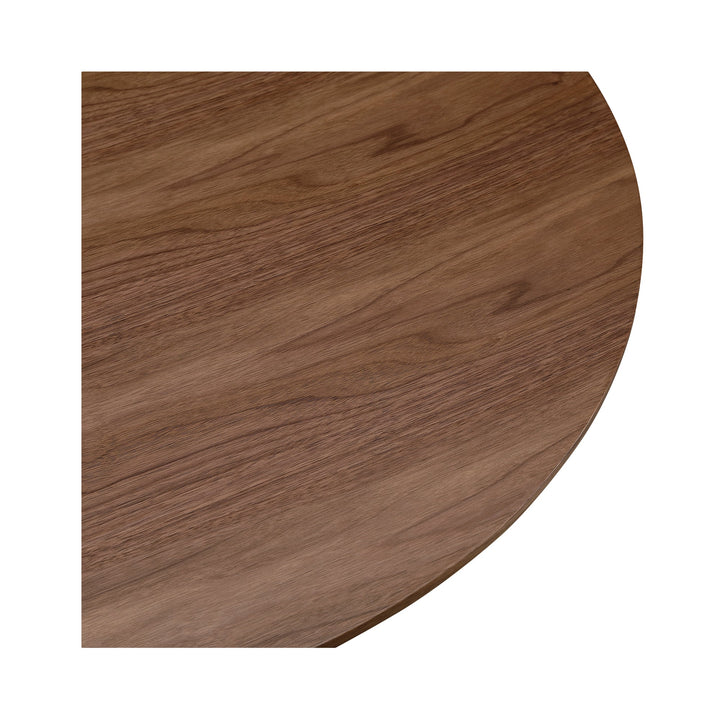 SwayLiving - Otago Dining Table Round Walnut - KC-1028-03-0 | SwayLiving