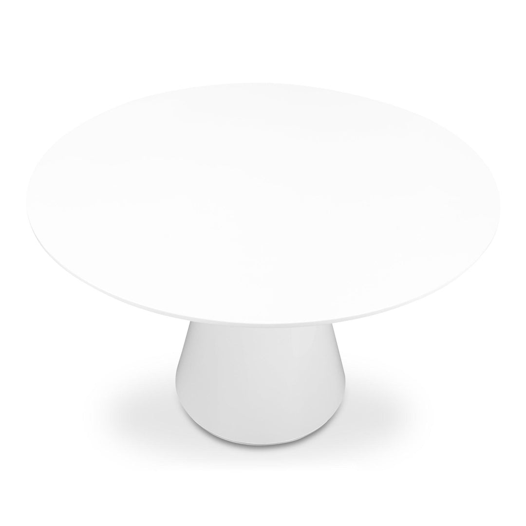 Otago Dining Table Round White - SwayLiving