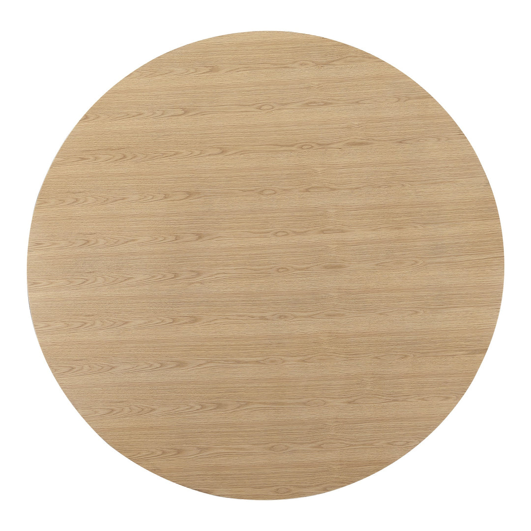 SwayLiving - Otago Dining Table Round Oak - KC-1028-24-0 | SwayLiving