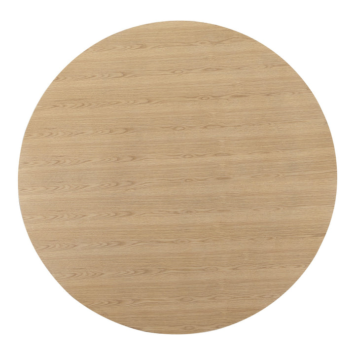 SwayLiving - Otago Dining Table Round Oak - KC-1028-24-0 | SwayLiving