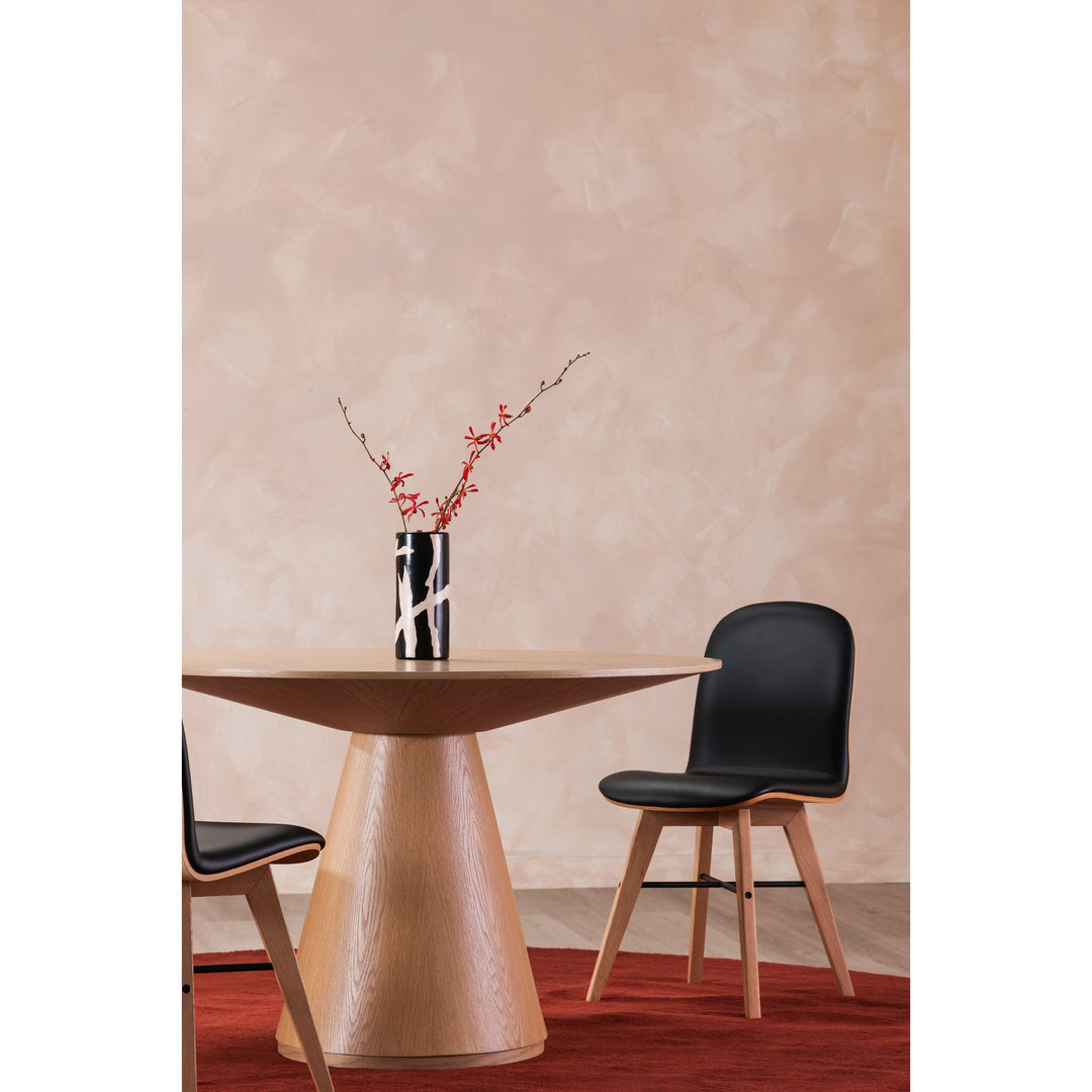 SwayLiving - Otago Dining Table Round Oak - KC-1028-24-0 | SwayLiving