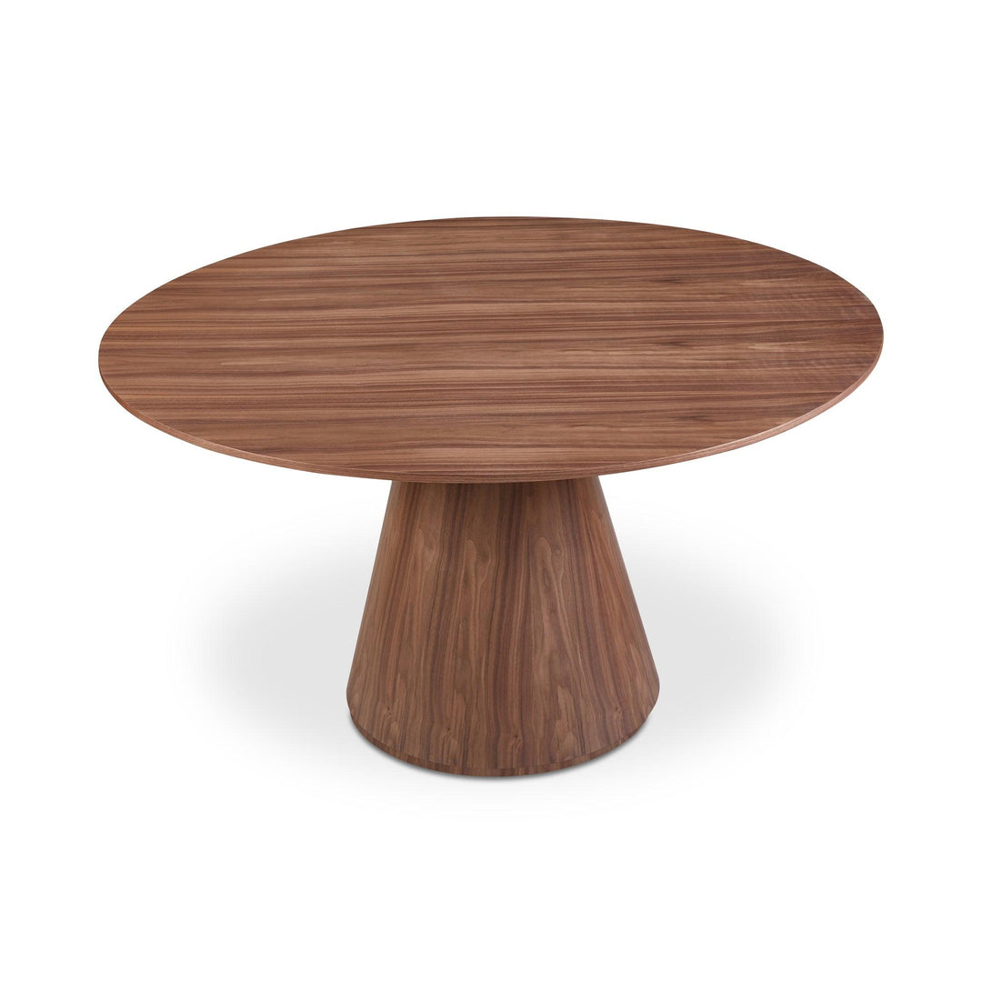 Otago Dining Table 54In Round Walnut - SwayLiving
