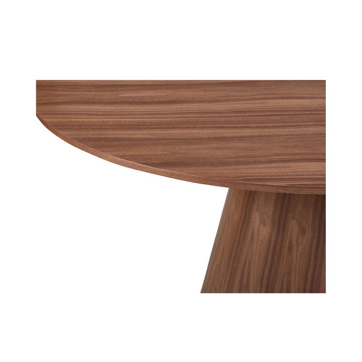 SwayLiving - Otago Dining Table 54In Round Walnut - KC-1029-03-0 | SwayLiving
