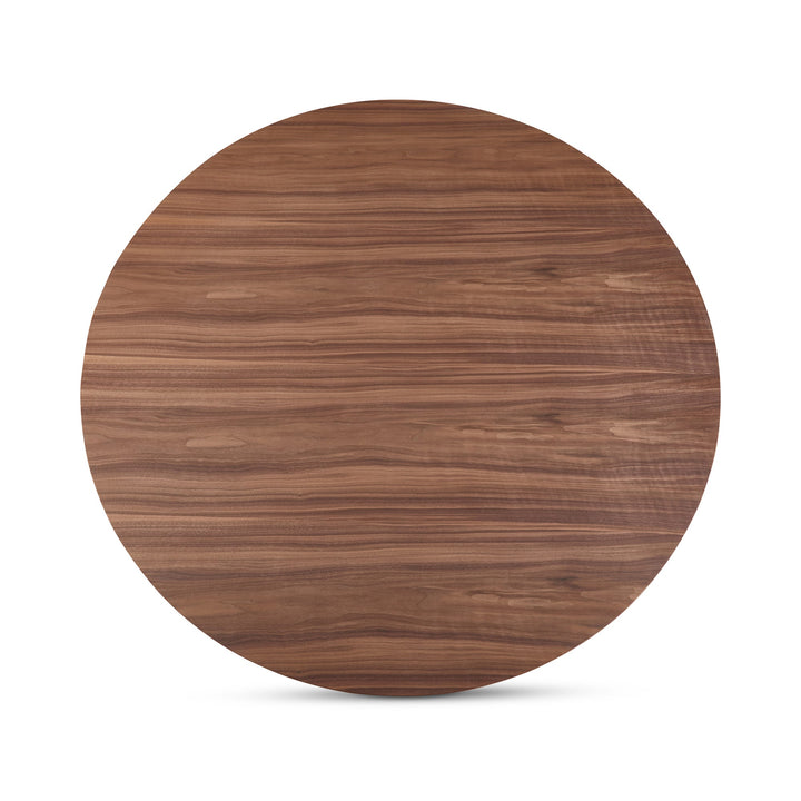 SwayLiving - Otago Dining Table 54In Round Walnut - KC-1029-03-0 | SwayLiving