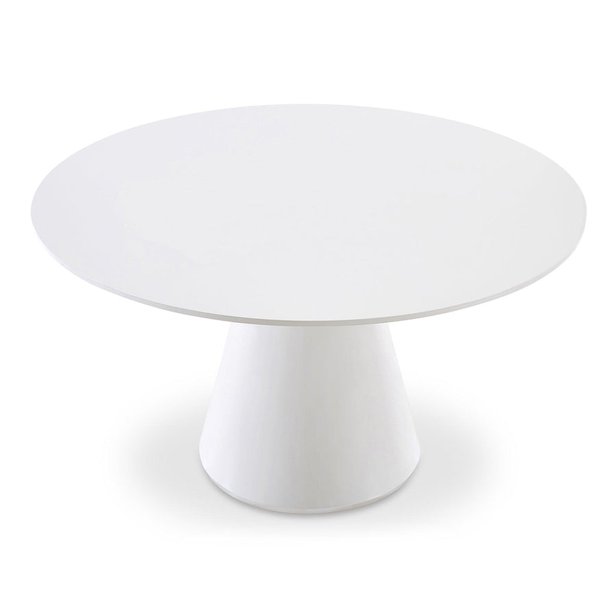 Otago Dining Table 54In Round White - SwayLiving