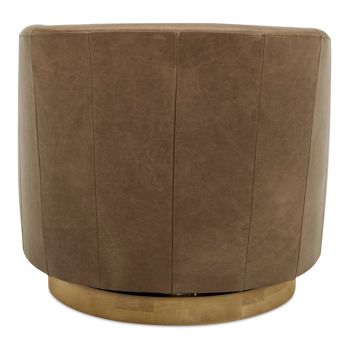 SwayLiving SwayLiving Oscy Leather Swivel Chair
