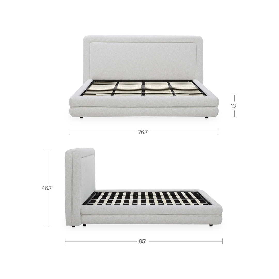 Tory Queen Bed Pebble