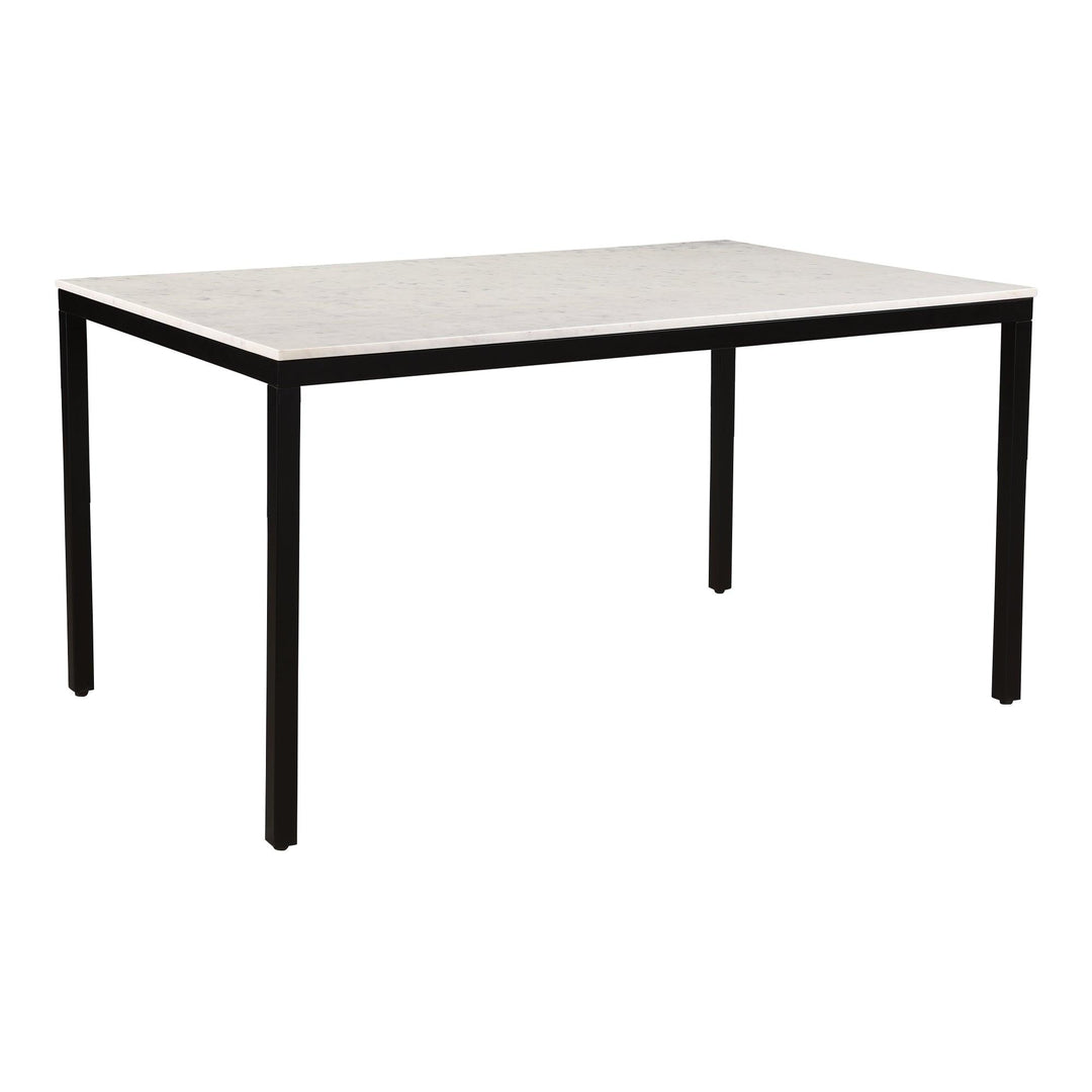 Parson Dining Table White Marble - SwayLiving