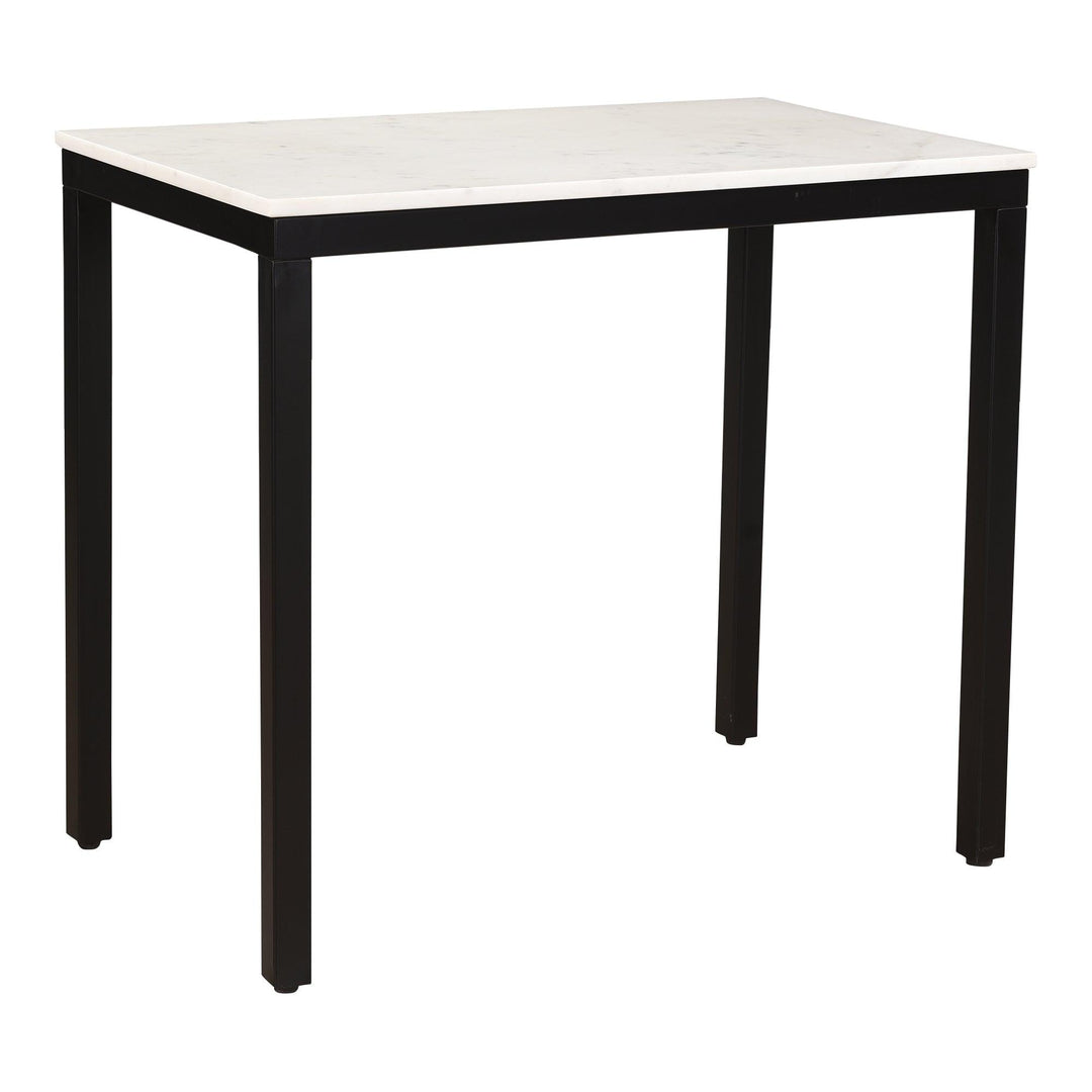 Parson Mini Desk White Marble - SwayLiving