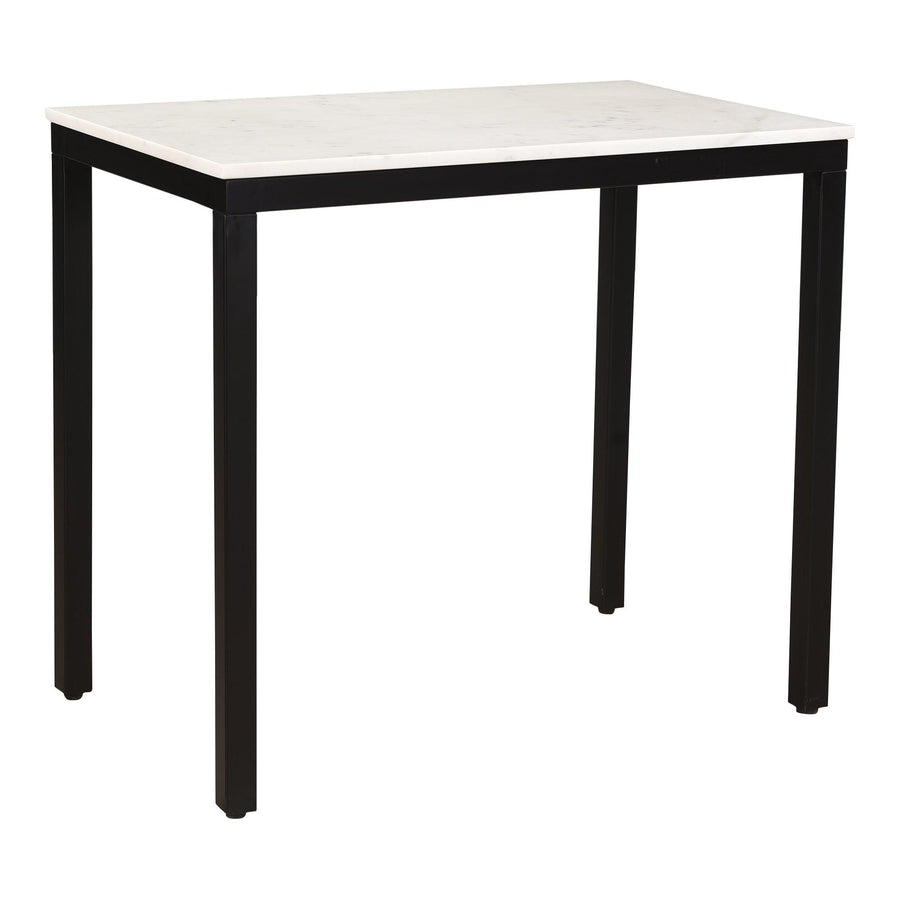 Parson Mini Desk White Marble - SwayLiving