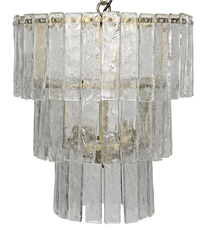 SwayLiving Bruna Chandelier, Small, Metal with Brass Finish CHANDELIERS