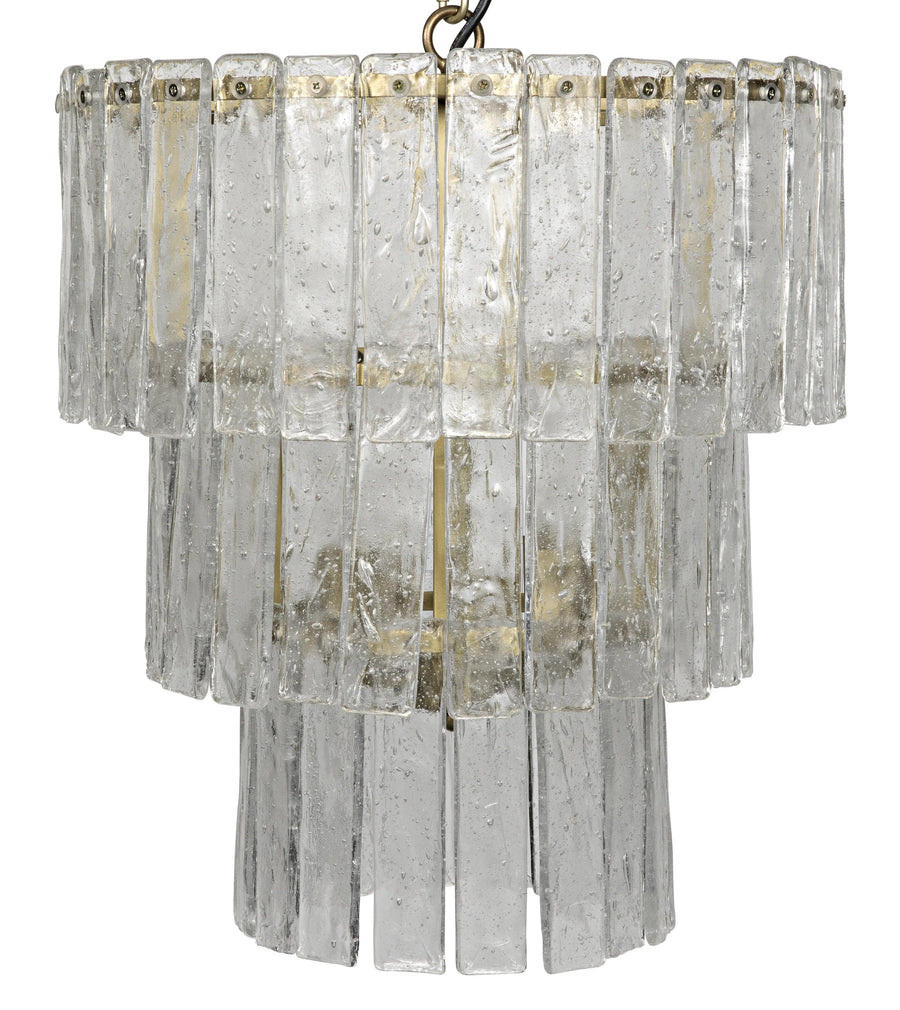SwayLiving Bruna Chandelier, Small, Metal with Brass Finish CHANDELIERS
