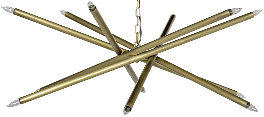 SwayLiving Ikram Chandelier, Metal with Brass Finish CHANDELIERS
