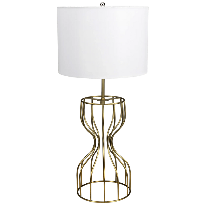 SwayLiving Perry Table Lamp with Shade, Metal with Brass Finish TABLE LAMPS