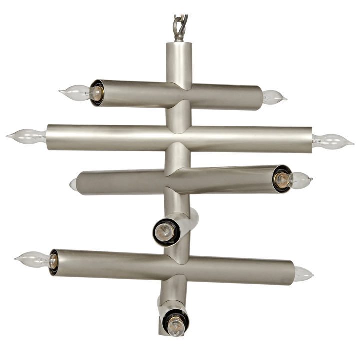 SwayLiving Alex Chandelier, Metal with Antique Silver Finish CHANDELIERS
