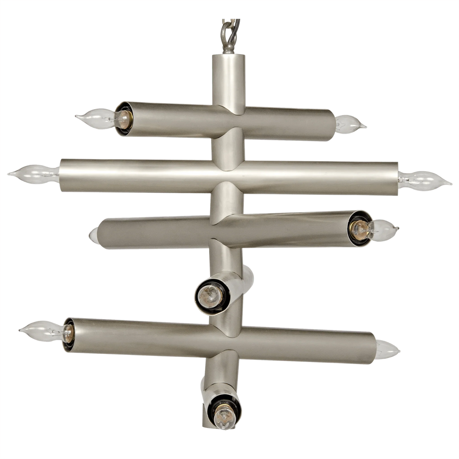 SwayLiving Alex Chandelier, Metal with Antique Silver Finish CHANDELIERS