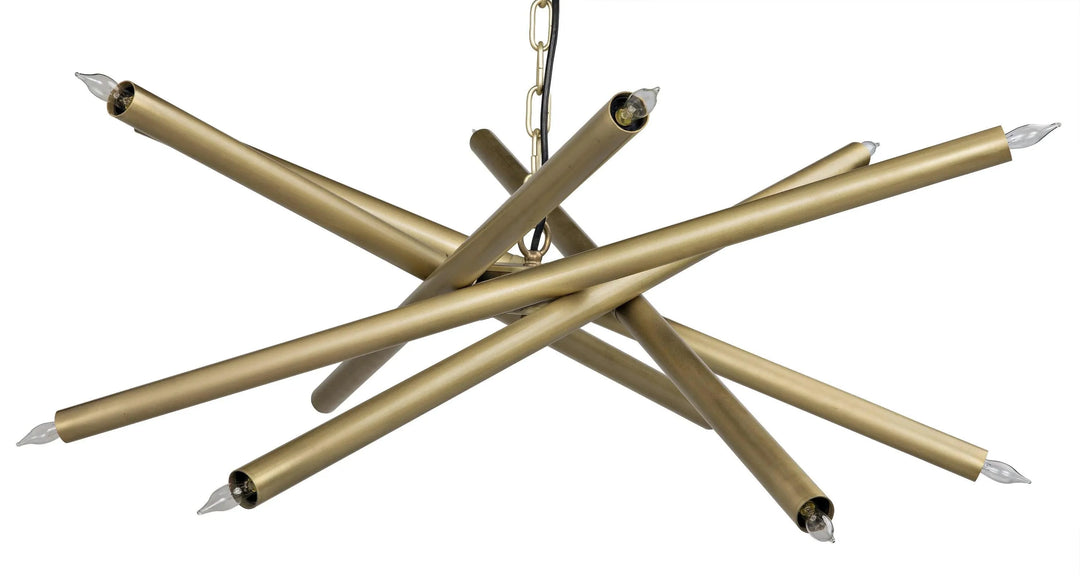 SwayLiving Ikram Chandelier, Small, Metal with Brass Finish CHANDELIERS
