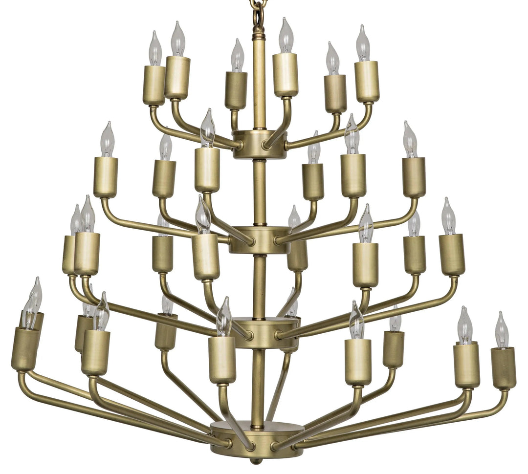 SwayLiving Montoro Chandelier, Antique Brass CHANDELIERS