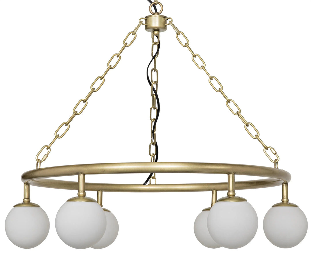 SwayLiving Modena Chandelier, Small, Metal with Brass Finish CHANDELIERS
