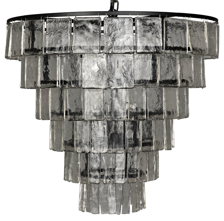 SwayLiving Carnegie Chandelier, Large, Black Steel CHANDELIERS