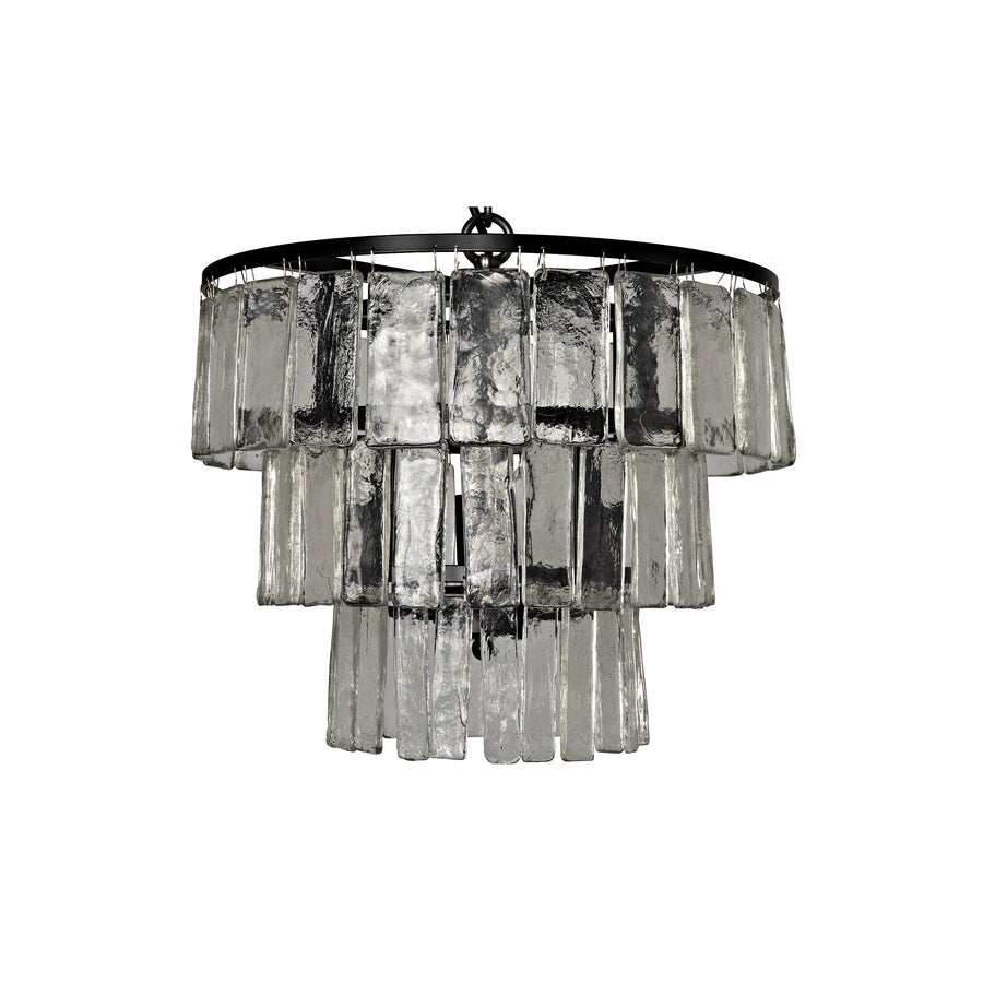 SwayLiving Carnegie Chandelier, Small, Black Steel CHANDELIERS