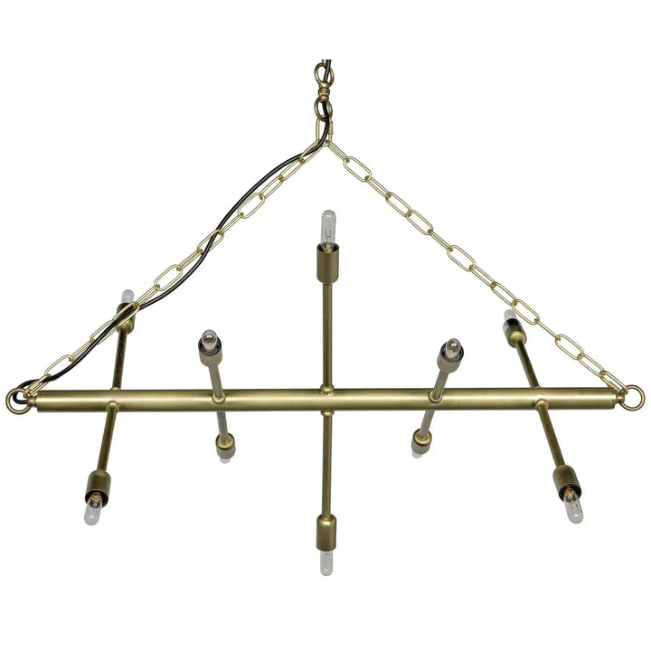 SwayLiving Sperato Chandelier, Antique Brass CHANDELIERS