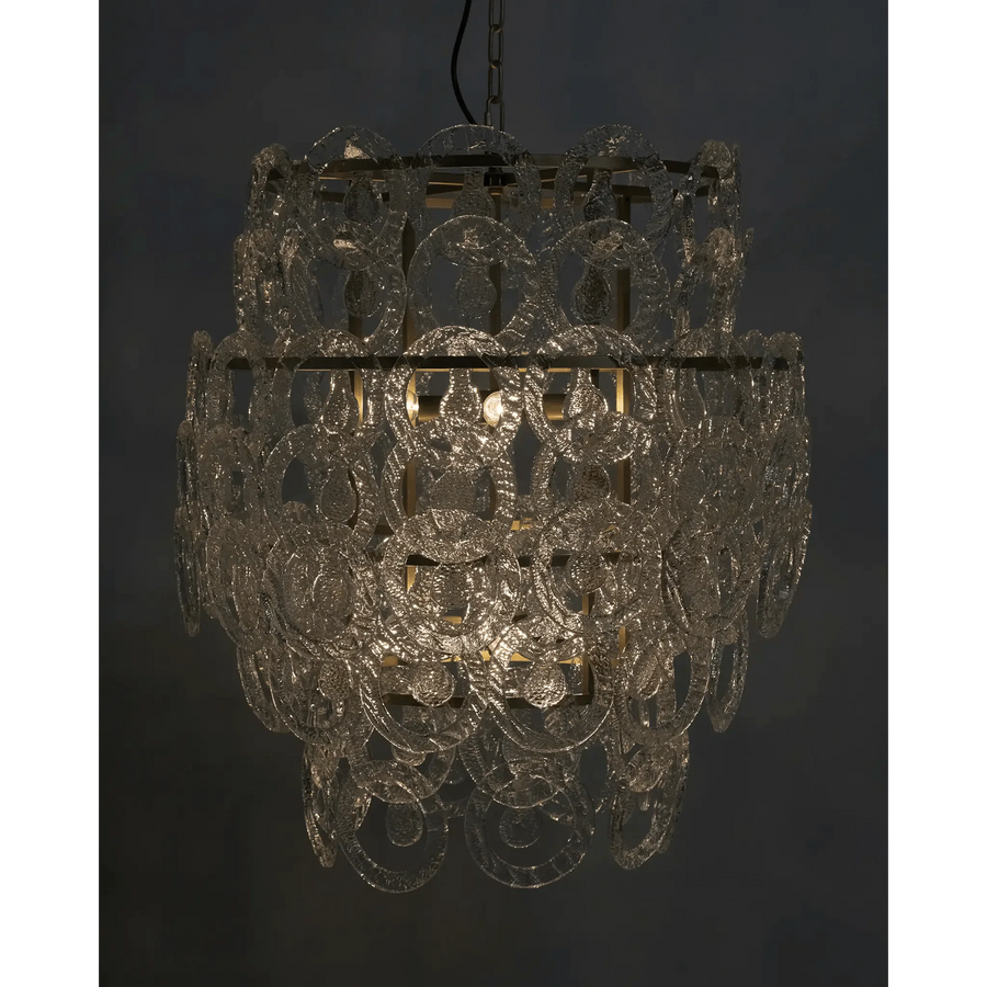 SwayLiving Quebec Chandelier, Metal with Brass Finish CHANDELIERS