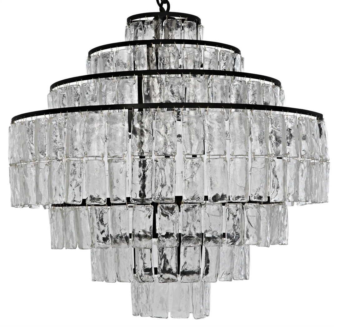SwayLiving Satellite Chandelier, Black Steel CHANDELIERS