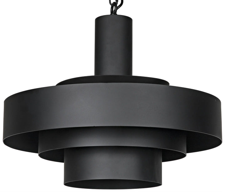 SwayLiving Parlor Pendant, Black Steel PENDANT LIGHTING