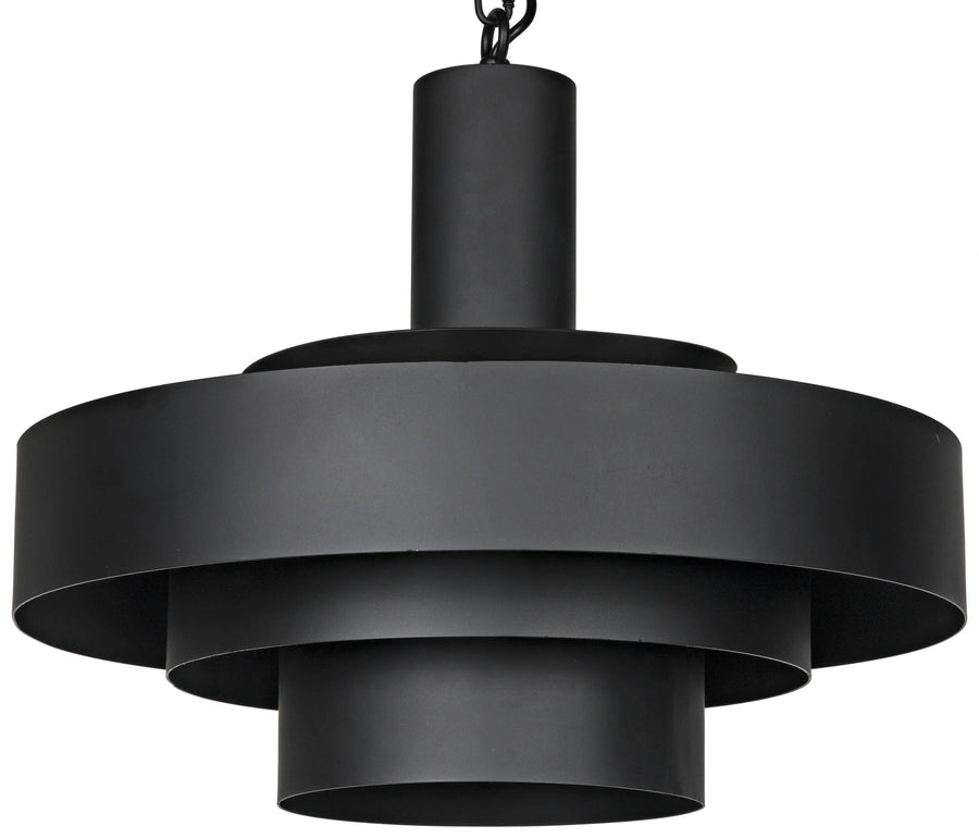 SwayLiving Parlor Pendant, Black Steel PENDANT LIGHTING