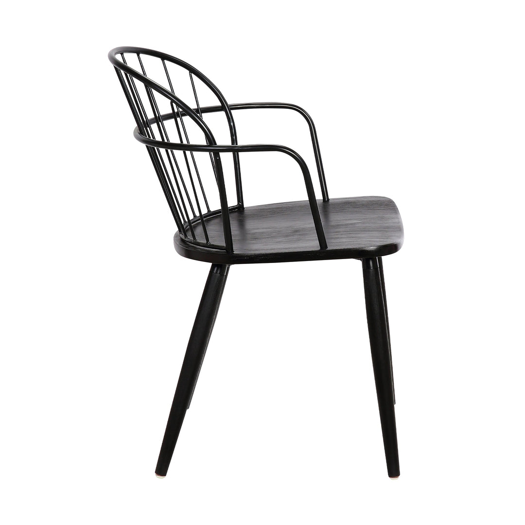 Black-Black Brushed Wood