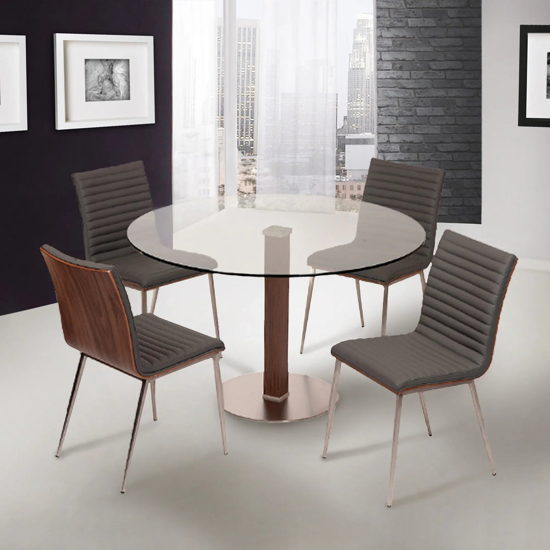 Gray-Brushed Stainless Steel